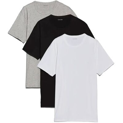 Calvin S/S Crew Neck 3Pk XXL BLACK GREY HEATHER WHITE XXL Calvin S/S Crew Neck 3Pk XXL BLACK GREY HEATHER WHITE XXL