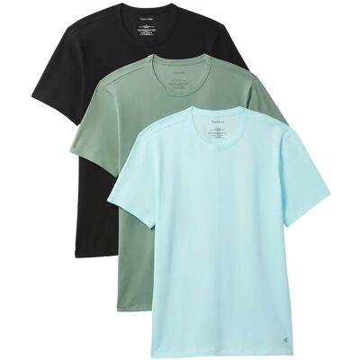 Calvin S/S Crew Neck 3Pk M BLACK SEA SPRAY NIAGARA MIST M Calvin S/S Crew Neck 3Pk M BLACK SEA SPRAY NIAGARA MIST M