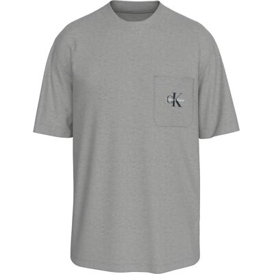 Calvin Monogram S/S Crew Neck M B10 GREY HEATHER M Calvin Monogram S/S Crew Neck M B10 GREY HEATHER M