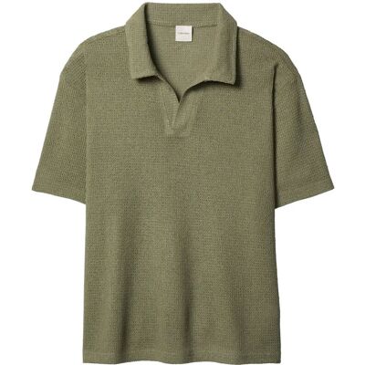 Calvin Knit Shirt L DEEP LICHEN GREEN L Calvin Knit Shirt L DEEP LICHEN GREEN L