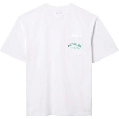 Calvin Heritage Crest S/S Crew Neck M CLASSIC WHITE M Calvin Heritage Crest S/S Crew Neck M CLASSIC WHITE M