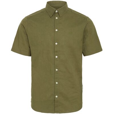 Casual Friday Cfaksel Ss Linen Mix Shirt L WINTER MOSS L Casual Friday Cfaksel Ss Linen Mix Shirt L WINTER MOSS L