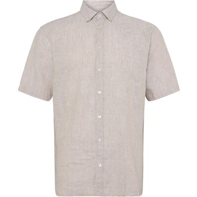Casual Friday Cfanton Ss Linen Shirt S PLAZA TAUPE MELANGE S Casual Friday Cfanton Ss Linen Shirt S PLAZA TAUPE MELANGE S