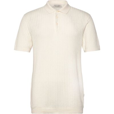 Casual Friday Cfkarl Structured Knit Polo M EGRET M Casual Friday Cfkarl Structured Knit Polo M EGRET M