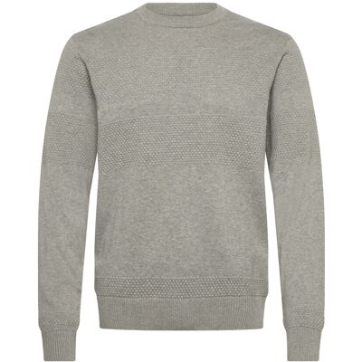 Casual Friday Cfkarl Crew Neck Fisherman Knit L LIGHT GREY MELANGE L Casual Friday Cfkarl Crew Neck Fisherman Knit L LIGHT GREY MELANGE L