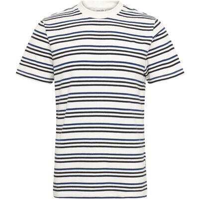 Casual Friday Cfleon Striped Frotté Tee L CLOUD DANCER L Casual Friday Cfleon Striped Frotté Tee L CLOUD DANCER L