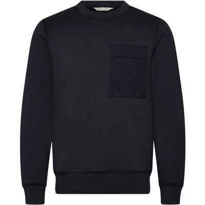 Casual Friday Cfvidar Viscose Sweat W.contrast Po S DARK NAVY S Casual Friday Cfvidar Viscose Sweat W.contrast Po S DARK NAVY S