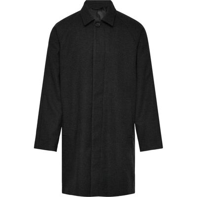 Casual Friday Cfmats Relaxed Checked Coat L DARK GREY MELANGE L Casual Friday Cfmats Relaxed Checked Coat L DARK GREY MELANGE L