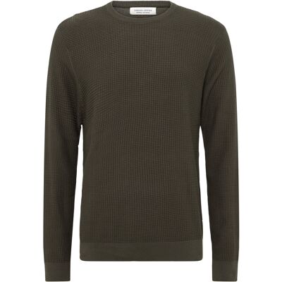 Casual Friday Cfbenson 0225 Structured Crew Neck M BLACK OLIVE M Casual Friday Cfbenson 0225 Structured Crew Neck M BLACK OLIVE M
