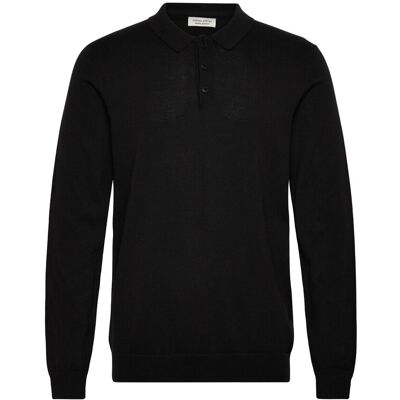 Casual Friday Cfosvald Fine Knitted Polo Knit XXL BLACK BEAUTY XXL Casual Friday Cfosvald Fine Knitted Polo Knit XXL BLACK BEAUTY XXL