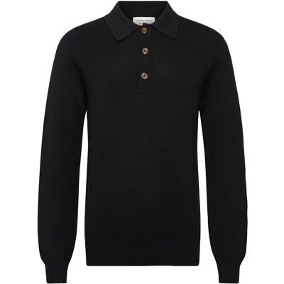 Casual Friday Cfabel 0231 Milano Polo Knit S BLACK BEAUTY S Casual Friday Cfabel 0231 Milano Polo Knit S BLACK BEAUTY S