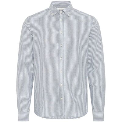Casual Friday Cfhanes Linen Mix Ls Shirt L BERING SEA MELANGE L Casual Friday Cfhanes Linen Mix Ls Shirt L BERING SEA MELANGE L