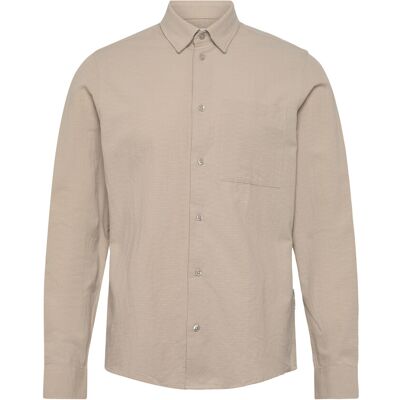 Casual Friday Cfaaberg Structured Shirt L ISLAND FOSSIL L Casual Friday Cfaaberg Structured Shirt L ISLAND FOSSIL L