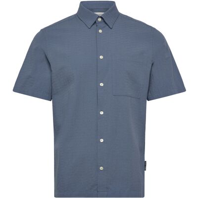 Casual Friday Cfaaberg Ss Structured Shirt M BERING SEA M Casual Friday Cfaaberg Ss Structured Shirt M BERING SEA M