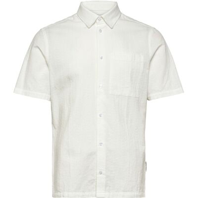 Casual Friday Cfaaberg Ss Structured Shirt M SNOW WHITE M Casual Friday Cfaaberg Ss Structured Shirt M SNOW WHITE M