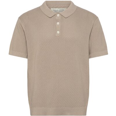 Casual Friday Cfisaksson Ss Polo Knit XXL ISLAND FOSSIL XXL Casual Friday Cfisaksson Ss Polo Knit XXL ISLAND FOSSIL XXL