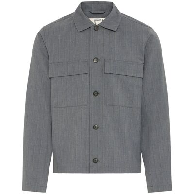 Casual Friday Cfgrahn 0254 Striped Shacket M CHARCOAL GRAY MELANGE M Casual Friday Cfgrahn 0254 Striped Shacket M CHARCOAL GRAY MELANGE M