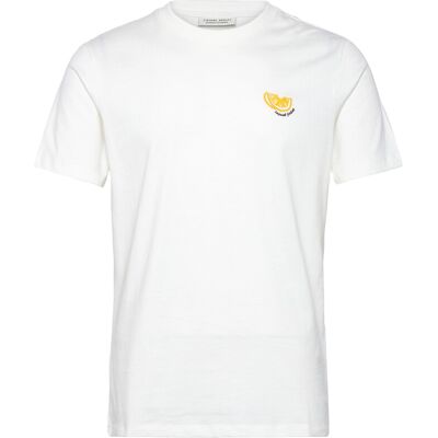 Casual Friday Cfsundin 0255 Tee With Emb. M SNOW WHITE M Casual Friday Cfsundin 0255 Tee With Emb. M SNOW WHITE M