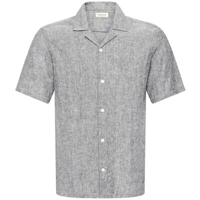 Casual Friday Cfsauby Ss Rs Linen Shirt S DARK NAVY MELANGE S Casual Friday Cfsauby Ss Rs Linen Shirt S DARK NAVY MELANGE S