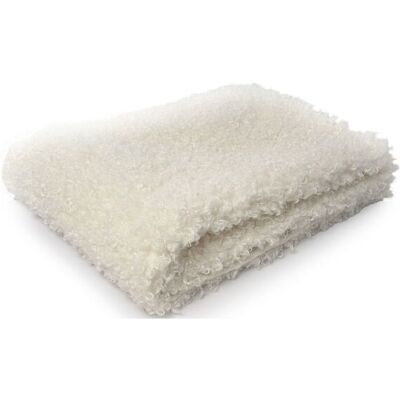 Ceannis Thorw White Curly Lamb Fake Fur 130X170Cm 130X170CM WHITE 130X170CM Ceannis Thorw White Curly Lamb Fake Fur 130X170Cm 130X170CM WHITE 130X170CM