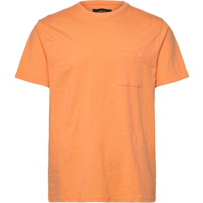 Clean Cut Copenhagen Kolding Organic Tee S/S S MOCK ORANGE S Clean Cut Copenhagen Kolding Organic Tee S/S S MOCK ORANGE S