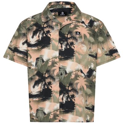 Converse Festival Ss Button Down M PALM CAMO M Converse Festival Ss Button Down M PALM CAMO M