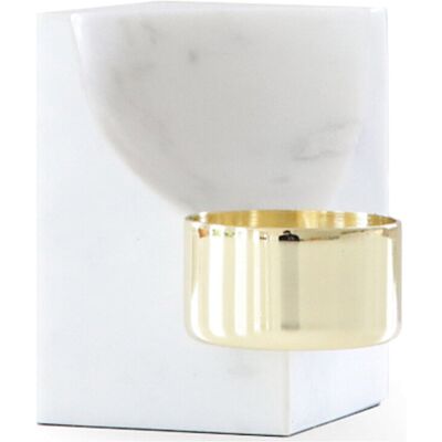 Cooee Design Quarter Tealight Carrara H:7.5CM CARRARA H:7.5CM Cooee Design Quarter Tealight Carrara H:7.5CM CARRARA H:7.5CM