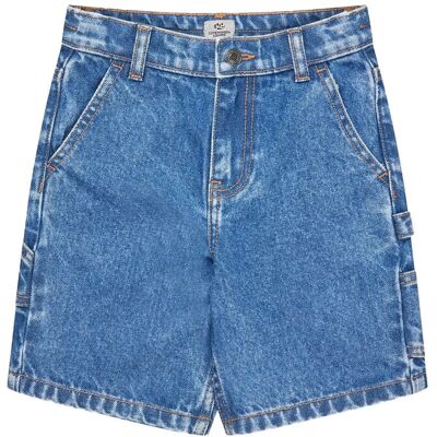 Copenhagen Colors Denim Cargo Shorts 140 INDIGO BLUE WASHED 140 Copenhagen Colors Denim Cargo Shorts 140 INDIGO BLUE WASHED 140
