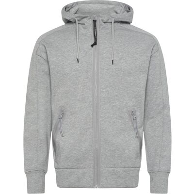 C.P. Company Diagonal Raised Fleece Google Hoodie XXL GREY MELANGE XXL C.P. Company Diagonal Raised Fleece Google Hoodie XXL GREY MELANGE XXL