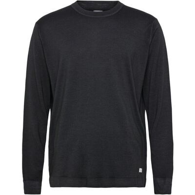C.P. Company Merino Wool Fast Dyed Crew Neck Logo Knit XXL BLACK XXL C.P. Company Merino Wool Fast Dyed Crew Neck Logo Knit XXL BLACK XXL