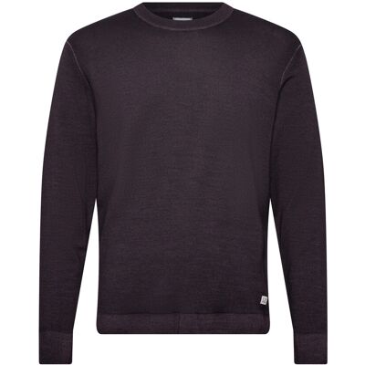 C.P. Company Merino Wool Fast Dyed Crew Neck Logo Knit L NIGHTSHADE L C.P. Company Merino Wool Fast Dyed Crew Neck Logo Knit L NIGHTSHADE L