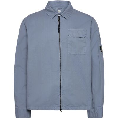 C.P. Company Organic Gabardine Zipped Overshirt XXXL FLINT STONE XXXL C.P. Company Organic Gabardine Zipped Overshirt XXXL FLINT STONE XXXL