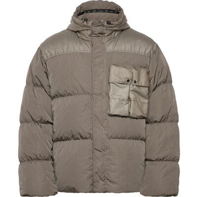 C.P. Company Co Chrome-R Mixed Goggle Down Jacket L WALNUT L C.P. Company Co Chrome-R Mixed Goggle Down Jacket L WALNUT L