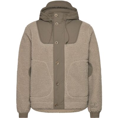 C.P. Company Polar Shell Mixed Hooded Jacket L VINTAGE KHAKI L C.P. Company Polar Shell Mixed Hooded Jacket L VINTAGE KHAKI L