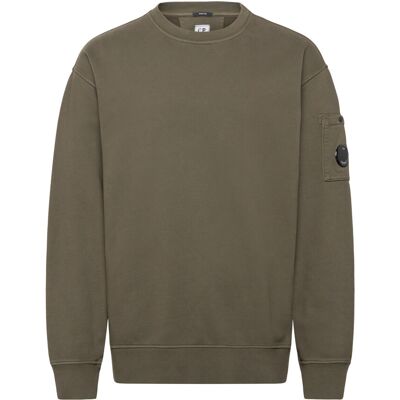 C.P. Company Logo Embroidered Crewneck Sweatshirt XXXL GRAPE LEAF XXXL C.P. Company Logo Embroidered Crewneck Sweatshirt XXXL GRAPE LEAF XXXL