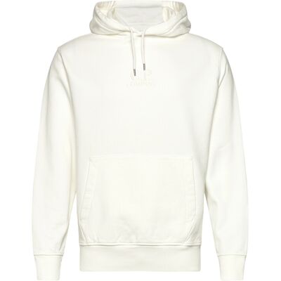 C.P. Company Logo Fleece Hoodie XXL GAUZE WHITE XXL C.P. Company Logo Fleece Hoodie XXL GAUZE WHITE XXL