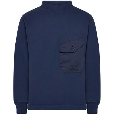 C.P. Company Mixed Funnel Neck L ESTATE BLUE L C.P. Company Mixed Funnel Neck L ESTATE BLUE L
