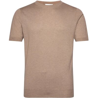 Davida Cashmere Man Fine Knit T-Shirt S MINK S Davida Cashmere Man Fine Knit T-Shirt S MINK S