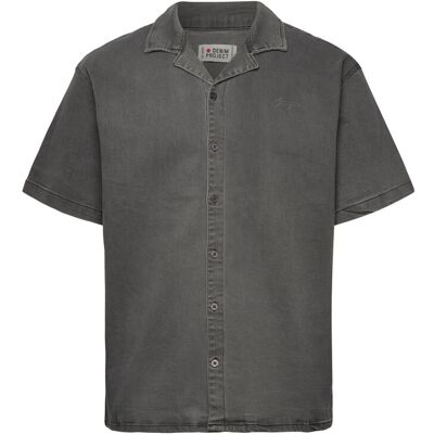 Pro-Ject Dp Loose Ss Denim Shirt S GREY WASH S Pro-Ject Dp Loose Ss Denim Shirt S GREY WASH S