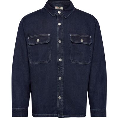 Pro-Ject Dp Worker Denim Overshirt XS DARK BLUE RINSE XS Pro-Ject Dp Worker Denim Overshirt XS DARK BLUE RINSE XS