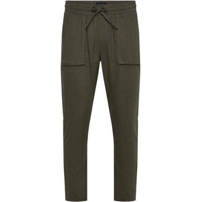 Pro-Ject Dp Shaki Linen Pant L 140 DEEP DEPTHS / BLACK CHECK L Pro-Ject Dp Shaki Linen Pant L 140 DEEP DEPTHS / BLACK CHECK L