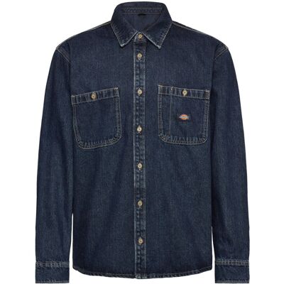Dickies M Mechanic Denim Shirt Ls S DARK INDIGO S Dickies M Mechanic Denim Shirt Ls S DARK INDIGO S