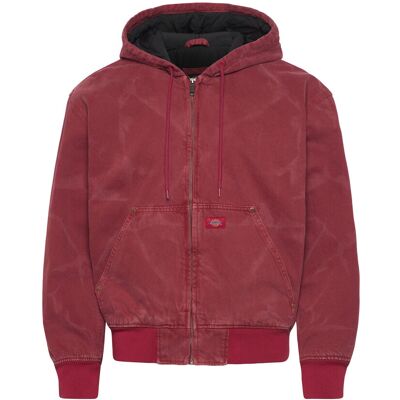 Dickies Hilham Lined Denim Hooded Bomber XS GARNET XS Dickies Hilham Lined Denim Hooded Bomber XS GARNET XS