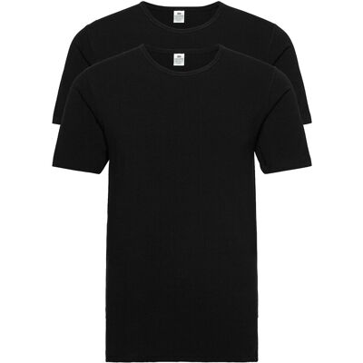 Dovre T-Shirt 2-Pack Gots M BLACK M Dovre T-Shirt 2-Pack Gots M BLACK M
