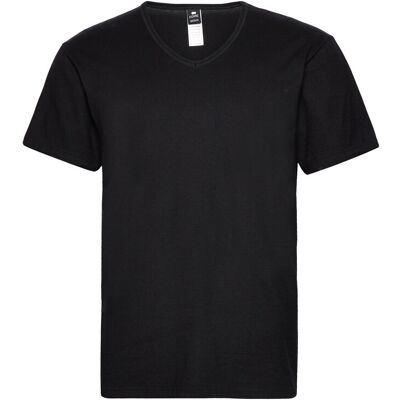 Dovre T-Shirts V-Neck Organic M BLACK M Dovre T-Shirts V-Neck Organic M BLACK M