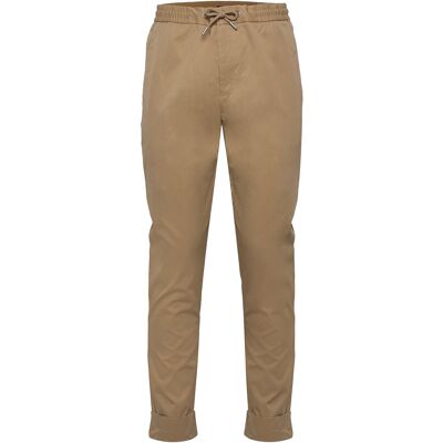 Esprit Collection Chinos With An Elasticated Waistband Made Of Blended Organic 44 BEIGE 44 Esprit Collection Chinos With An Elasticated Waistband Made Of Blended Organic 44 BEIGE 44