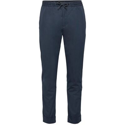 Esprit Collection Chinos With An Elasticated Waistband Made Of Blended Organic 46 NAVY 46 Esprit Collection Chinos With An Elasticated Waistband Made Of Blended Organic 46 NAVY 46