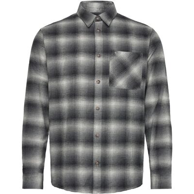 Fat Moose Forest Flannel Shirt M MID GREY/LIGHT GREY M Fat Moose Forest Flannel Shirt M MID GREY/LIGHT GREY M