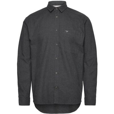 Fat Moose Frank Flannel Shirt S DARK GREY MELANGE S Fat Moose Frank Flannel Shirt S DARK GREY MELANGE S