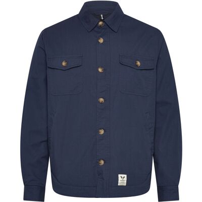 Fat Moose Arvid Cotton Overshirt XXL NAVY XXL Fat Moose Arvid Cotton Overshirt XXL NAVY XXL